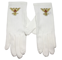 Scottish Rite 32 degrees gloves wings up